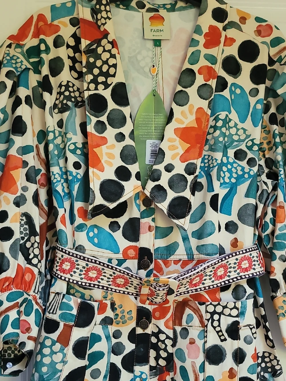 Farm Rio Mushroom Forest Canvas Dress - Picture 6 of 16